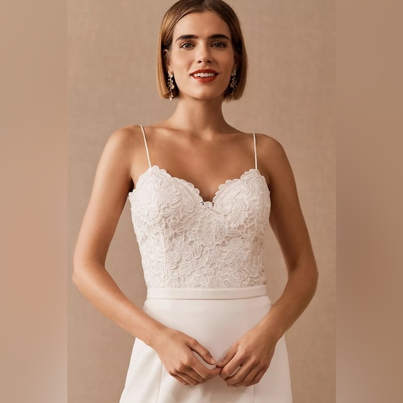 New Women’s Catherine Deane Havana Lace Corset Bridal Top From Anthropologie!🔥